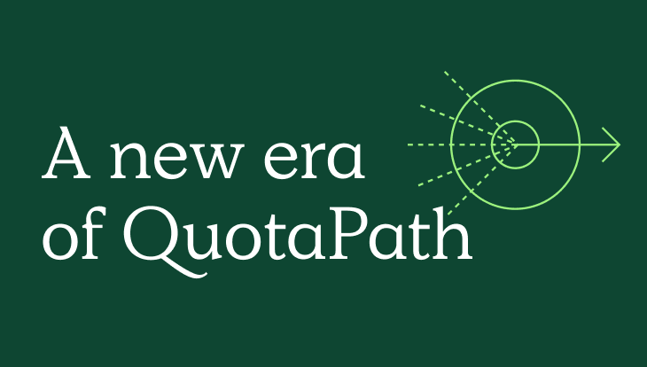 New era of QuotaPath copy over dark green background