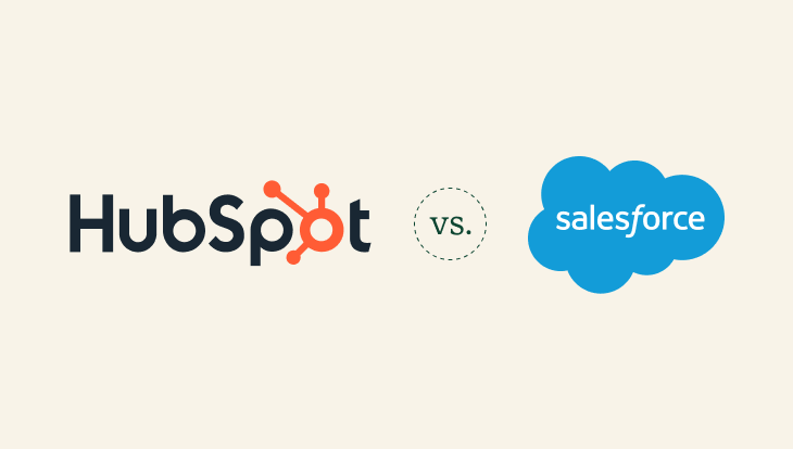HubSpot vs Salesforce logos in image