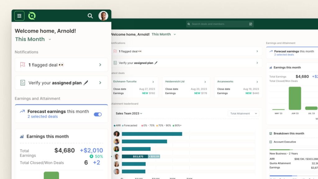 commission forecasting in quotapath
