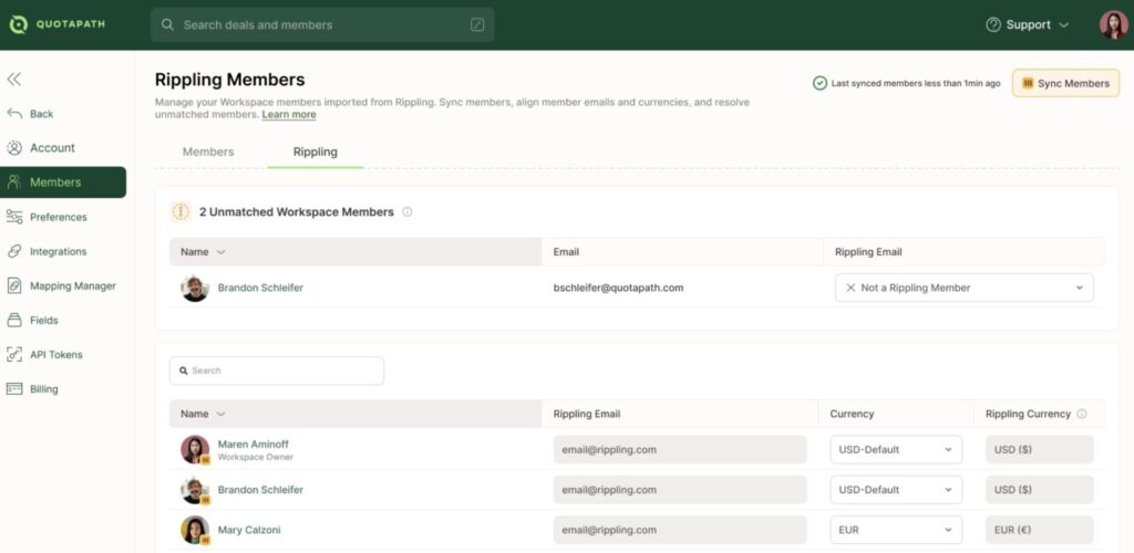 rippling quotapath integration