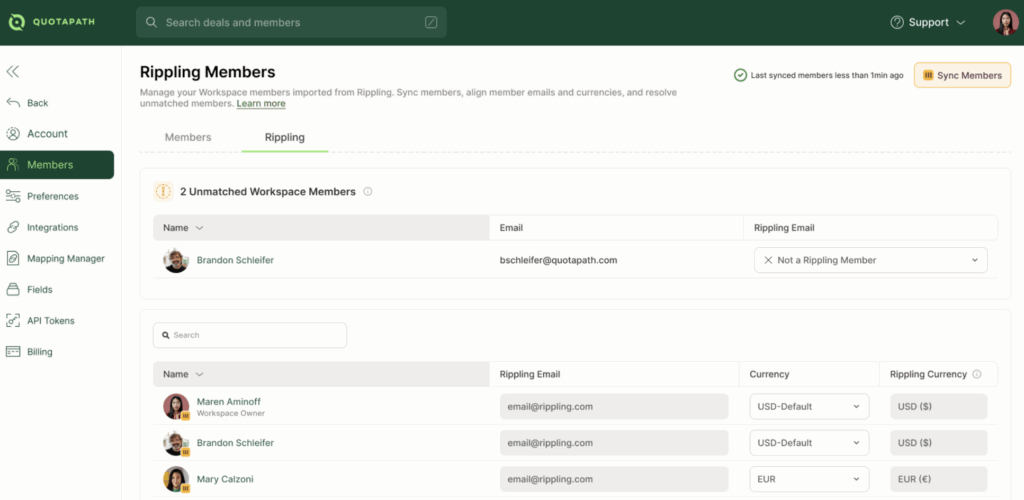 how to pay commissions with quotapath and rippling