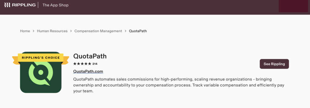 rippling commission integration