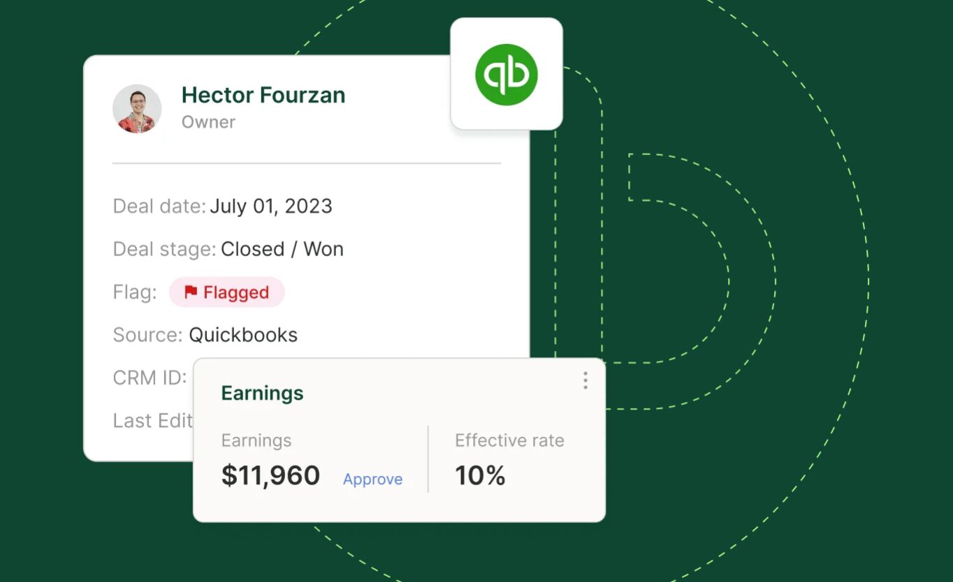 quickbooks commission tracking