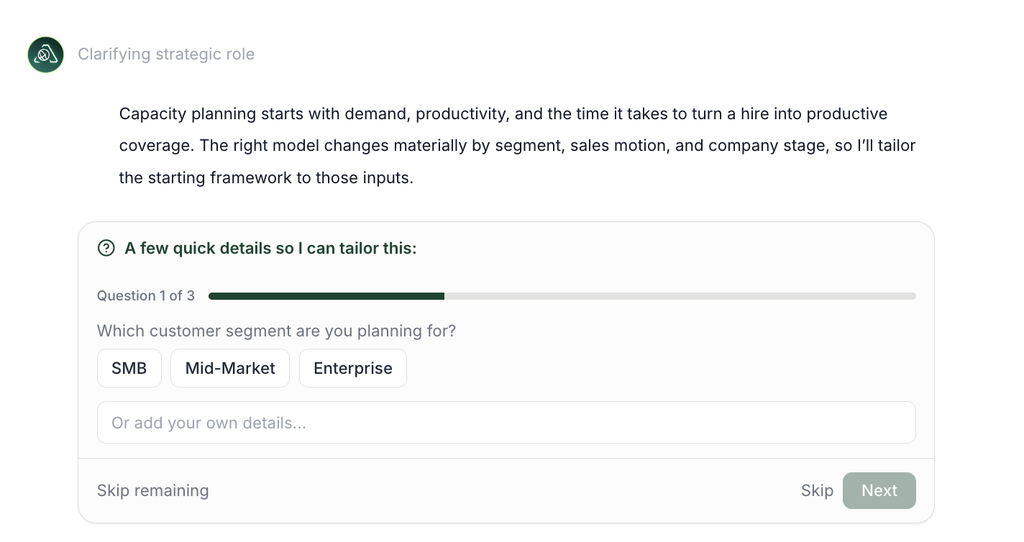 capacity planning tool