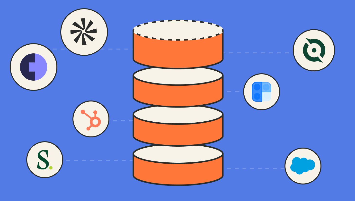 B2B sales tools concept image of stack with logos of popular sales tools brands
