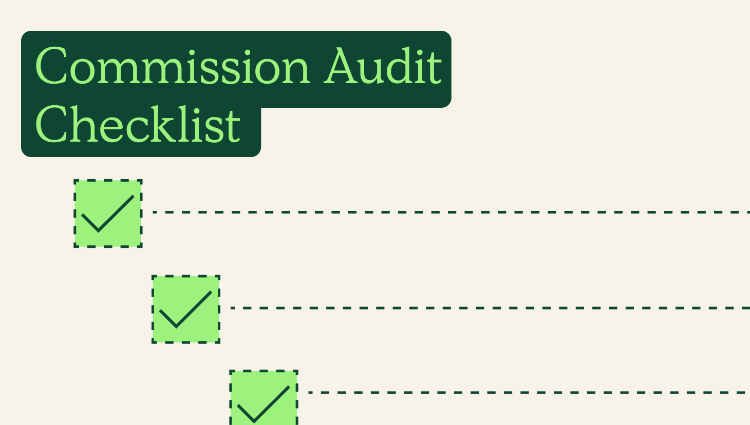 commission audit checklist hero