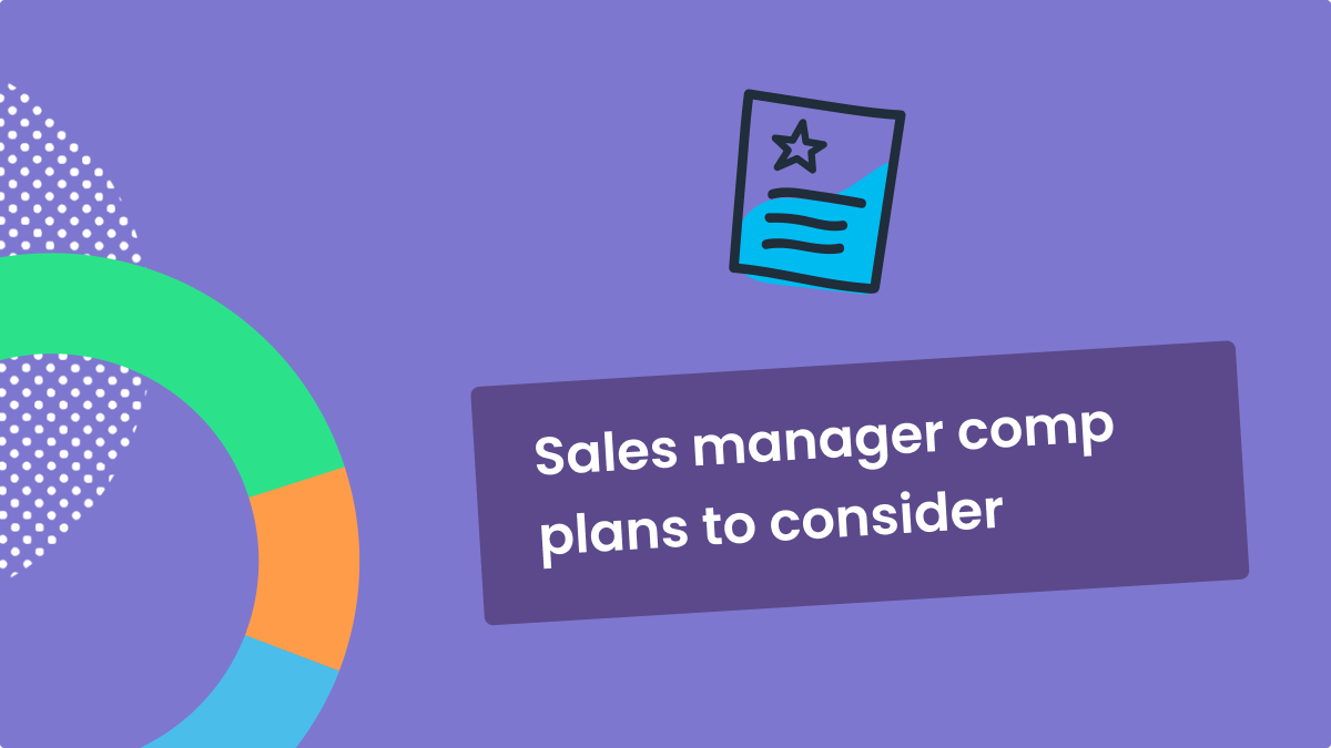 sales manager compensation plan examples