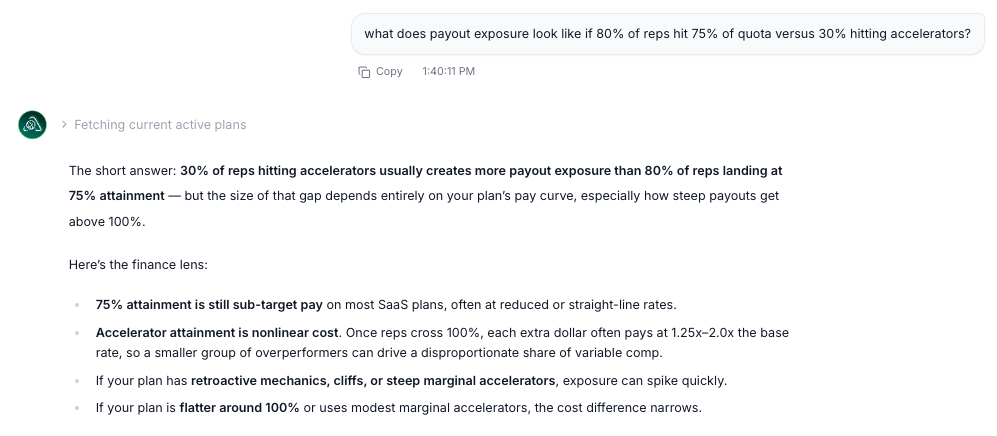 compensation scenario modeling
