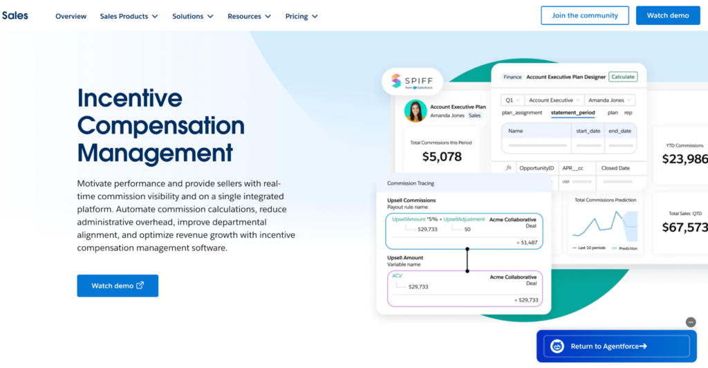 salesforce spiff