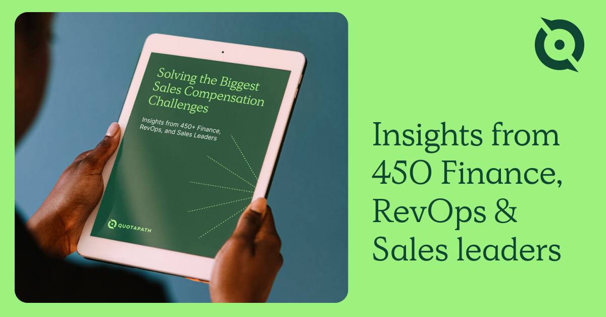 image of sales compensation challenges report