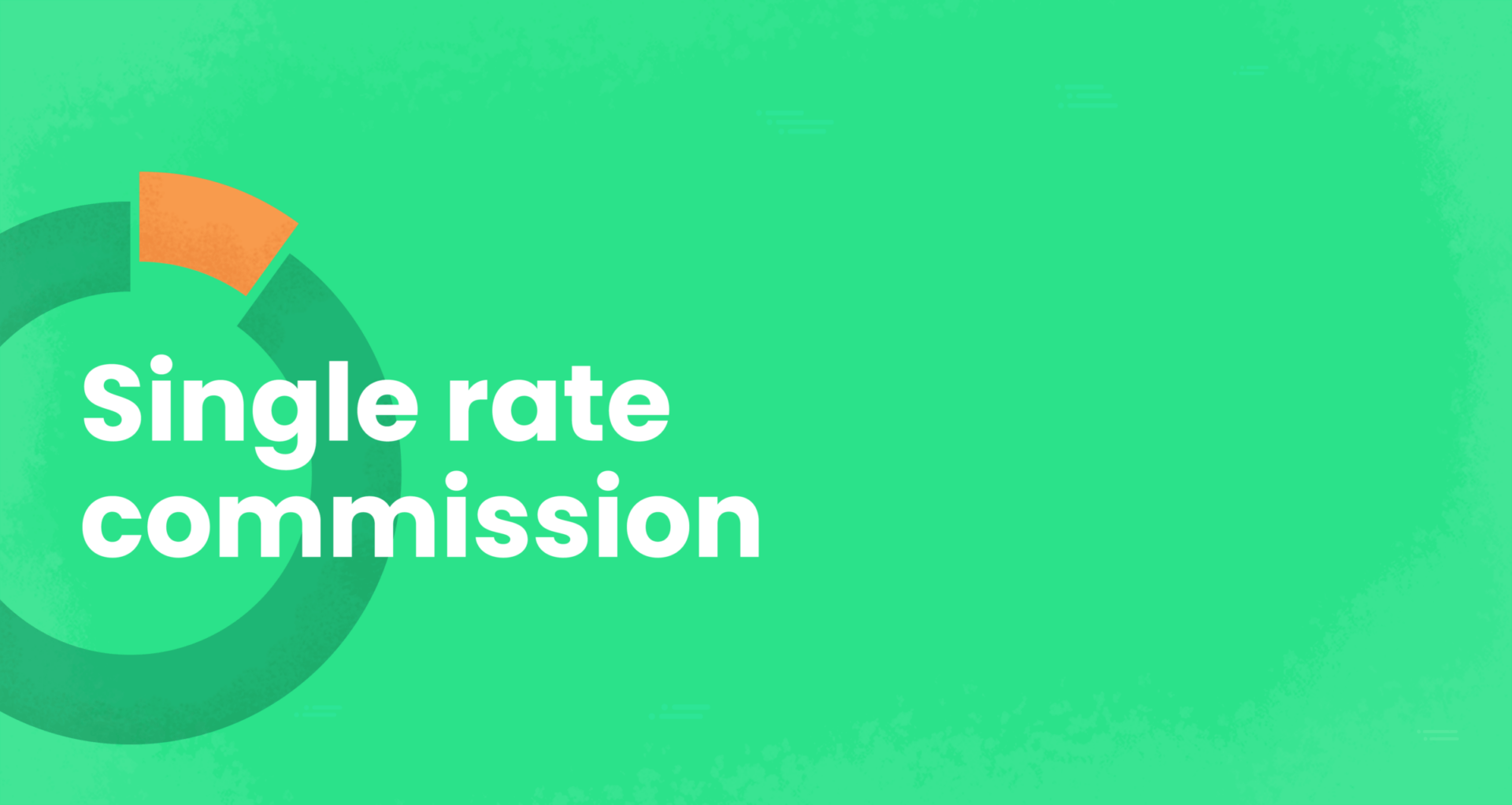 single rate commission plans