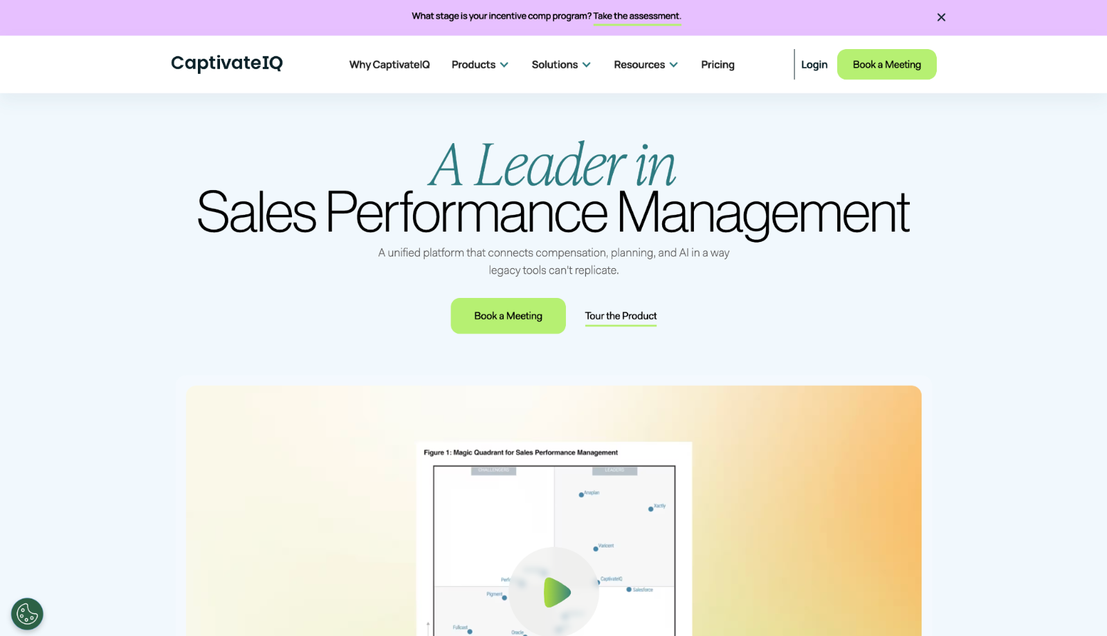 CaptivateIQ homepage