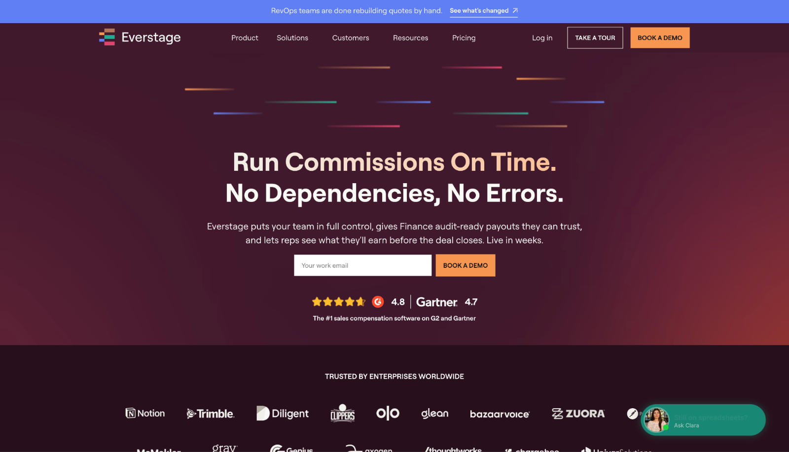 Everstage homepage