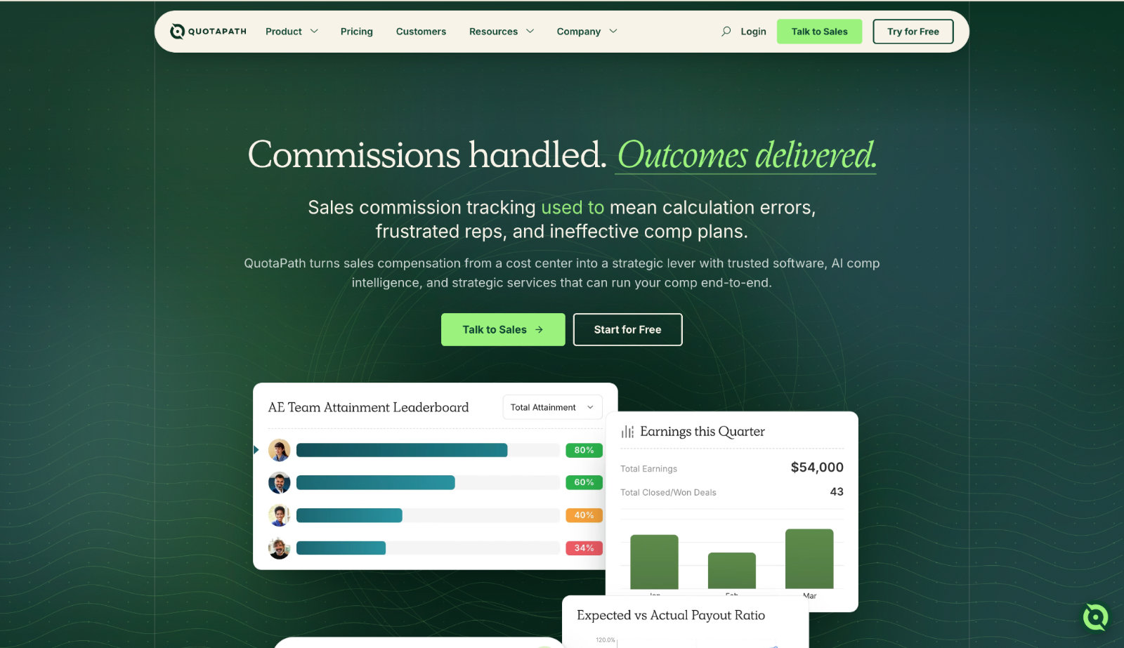 QuotaPath homepage